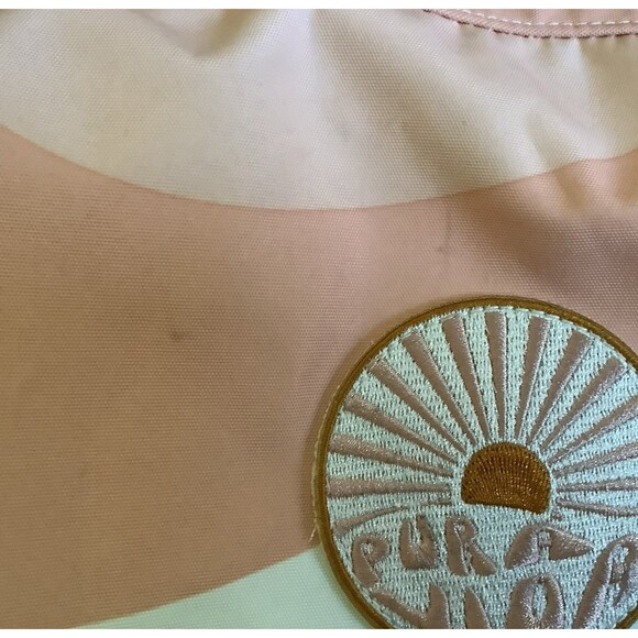 Pure Vida Backpack Sunset Colors Good Used Condition Peach Yellow White Aqua - Picture 5 of 8